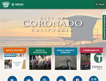 Tablet Screenshot of coronado.ca.us